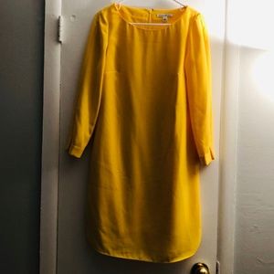 Banana Republic yellow shift dress